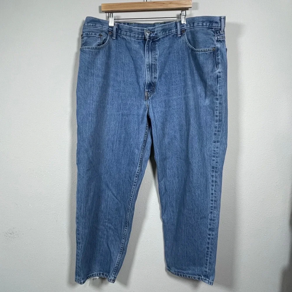 Levi's 560 Comfort Fit Jeans Mens 46x32 Blue Medium Wash Leg Denim